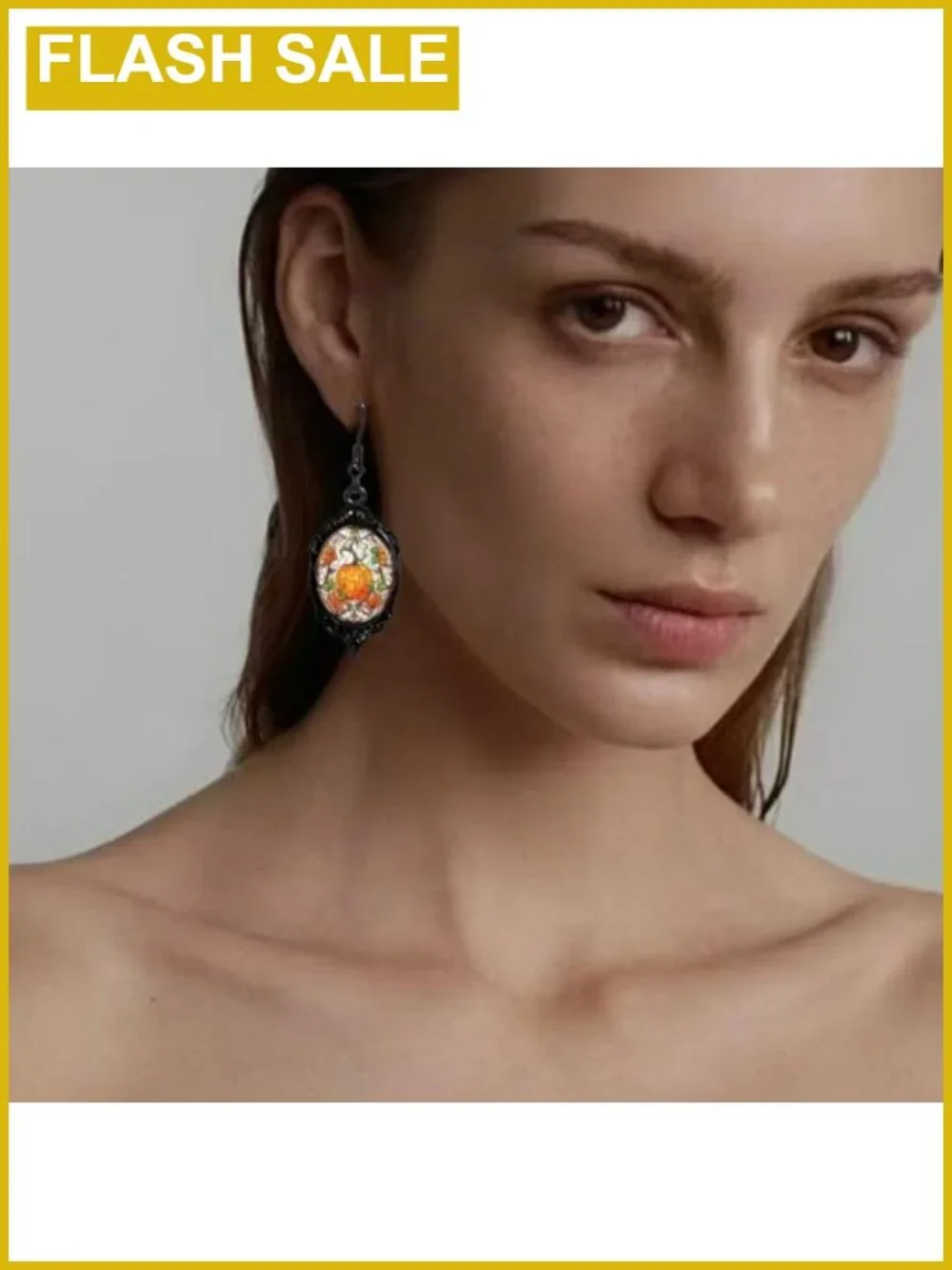 Thanksgiving Pumpkin Maple Leaf Dangle Earrings Women Fall Jewelry